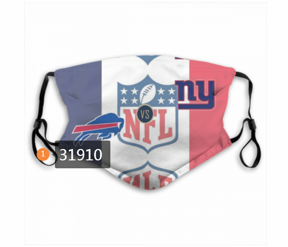 NFL Buffalo Bills 412020 Dust mask with filter->nfl dust mask->Sports Accessory